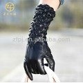 Großhandelsart und weisehaut feste Schaffellfrauen preiswerte lange lederne Handschuhe